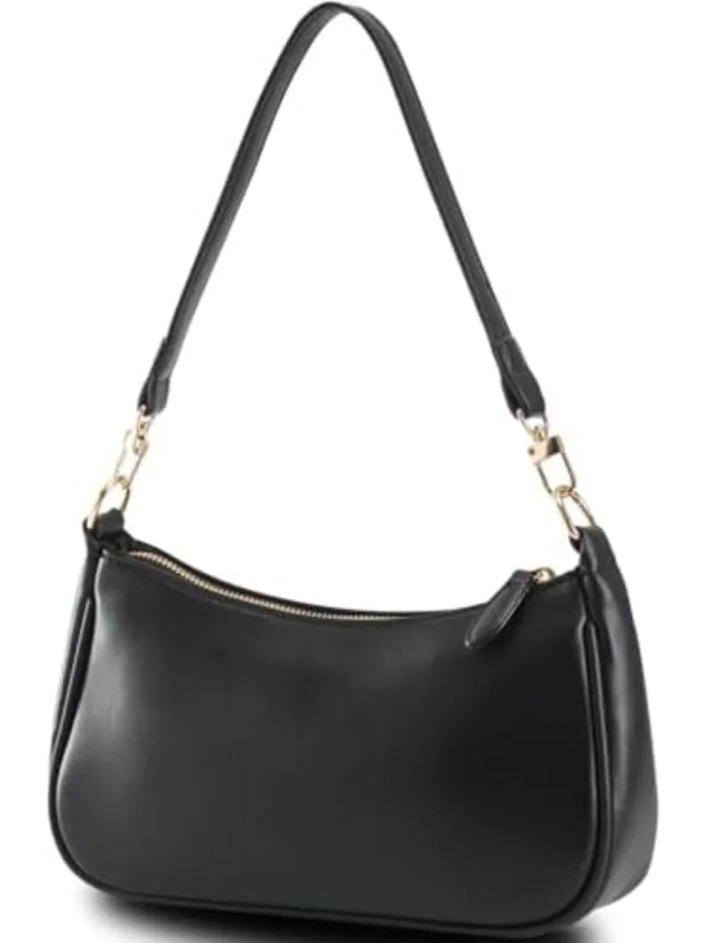 Chic Vegan Leather Crossbody Shoulder Bag | Small Hobo Clutch Purse for Women